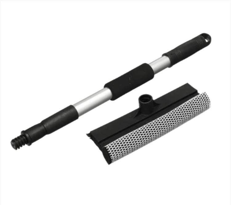 Dual Plastic Bathroom Window Wiper Squeegee and Sponge 61 cm