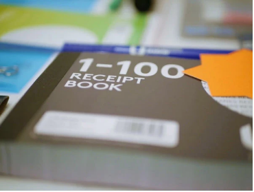 Duplicate Receipt Book 2 Assorted Designs Numbered 001-100/5 x 4''