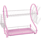 Durane 2 Tier Dish Drainer With Glass Holder & Drip Tray