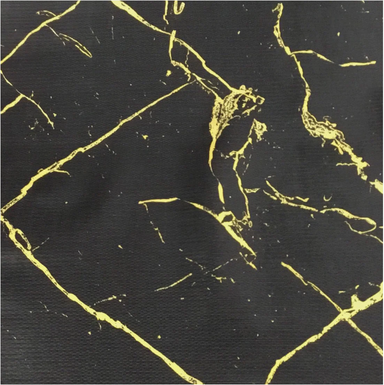 Durane Plastic Table Cover Roll Black Gold Marble Design 1.37x20m