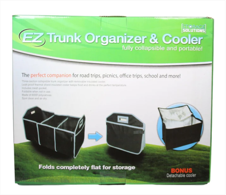 EZ Trunk Organiser & Cooler Adjustable Holds Up To 40lbs+