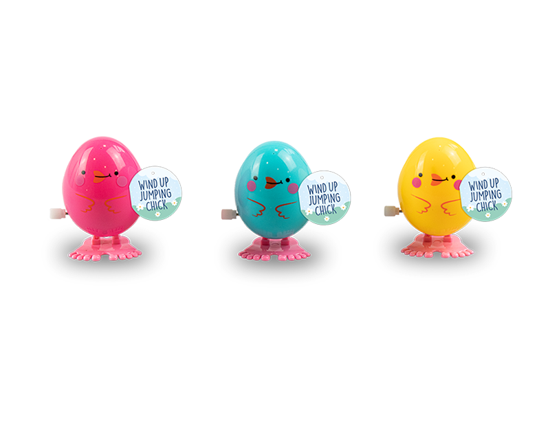 Easter Winding Up Jumping Chick PDQ