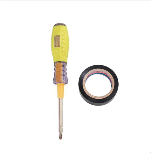 Electrical Voltage Tester Screwdriver with PVC Tape 15 cm