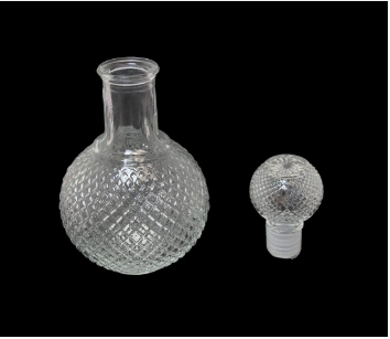 Elegant Glass Pouring Bottle Oil Drizzler Seasonings Bottle Vinegar Pourer 250ml