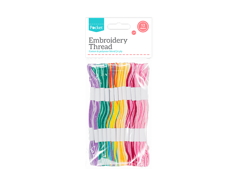Embroidery Thread - 12 Skeins