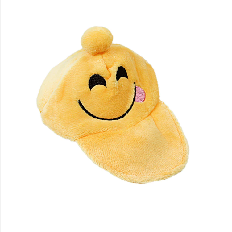 Emoji Soft Hat Cap Shaped Coin Purse 9 cm Assorted Designs