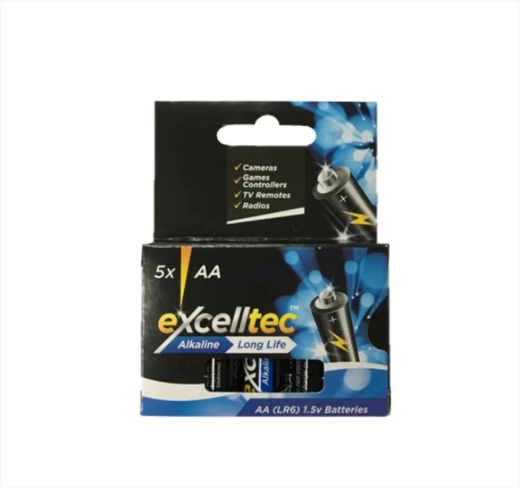 Excelltex AA Batteries Pack of 5 1.5V