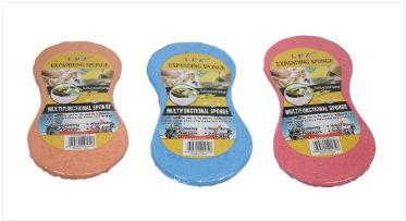 Expanding Sponge Super Absorbent Multi Purpose Cleaning Indoor Outdoor Sponge
