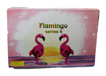 Flamingo Series Childrens Soft Squeegee Mesh Stress Relief Toy Red White Pink 9cm