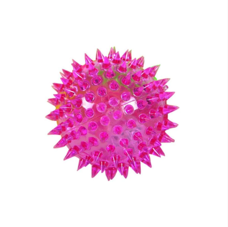 Flashing Light Up Spikey Bouncing Balls Assorted Colours
