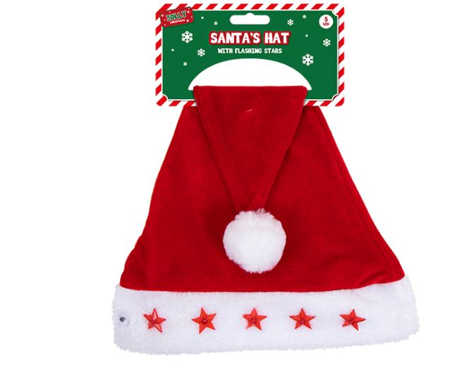 Flashing Santa Hat
