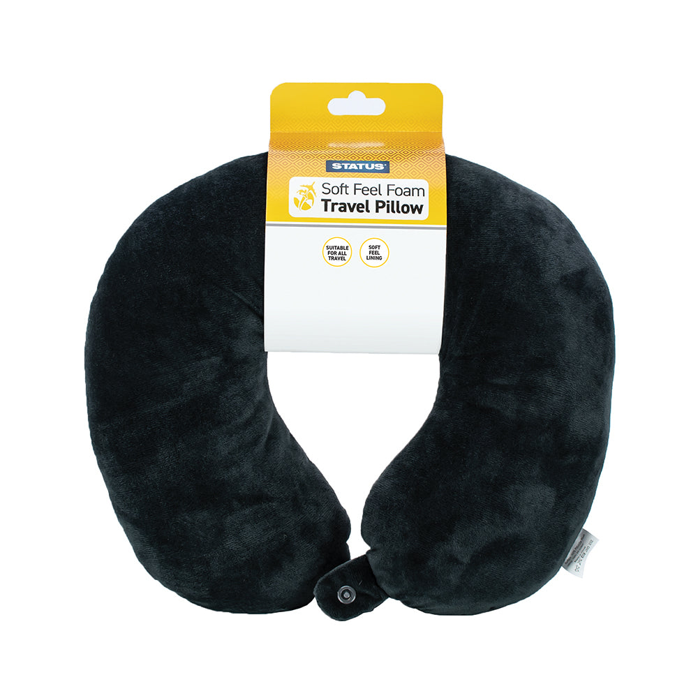 Foam Travel Pillow - 1 pk - in a wrap Card - CDU