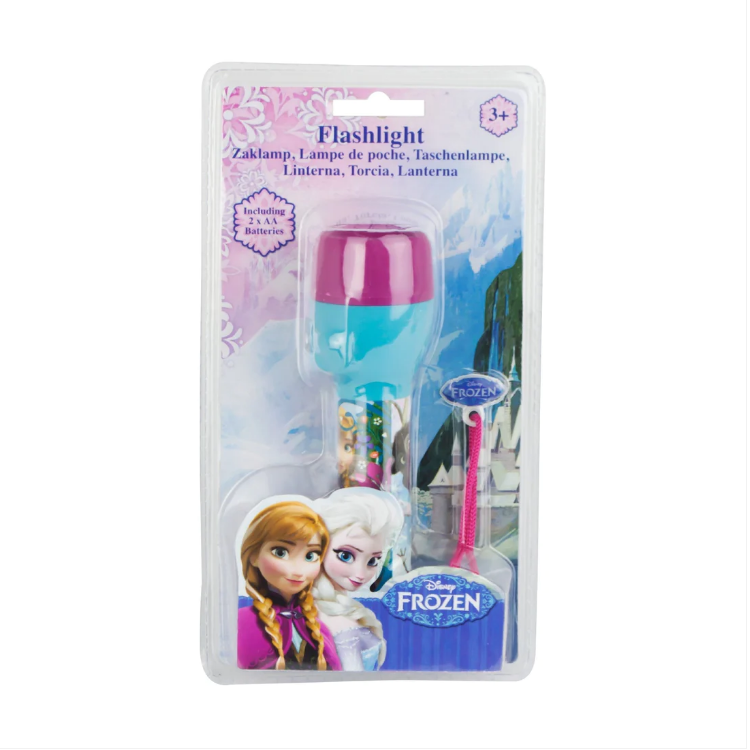 Frozen Elsa Anna Frozen LED Torch Flashlight Disney Torch 2 x AA Batteries Included
