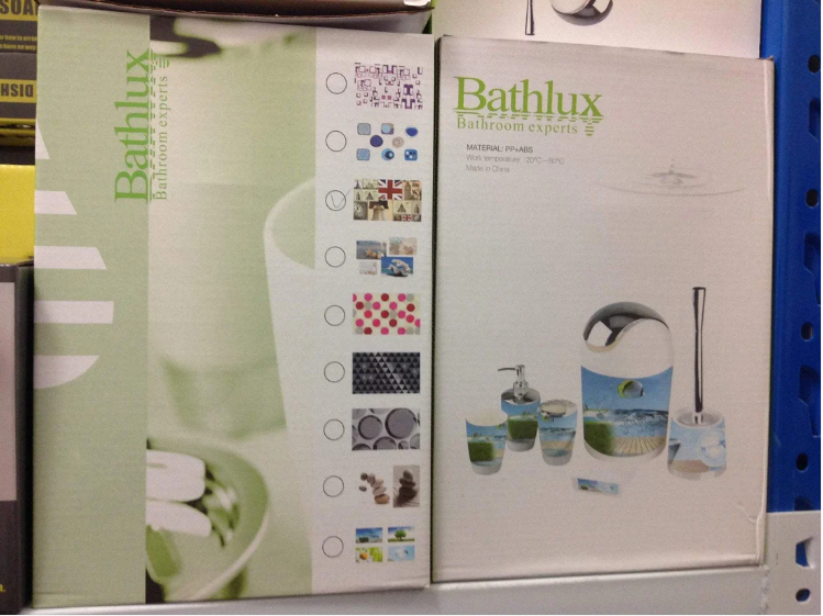Full Set Bathroom Accessories with Printed Design Assorted Designs