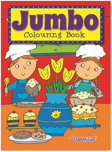 Fun Jumbo Home Activity Colouring Books For Girls And Boys 2 Designs