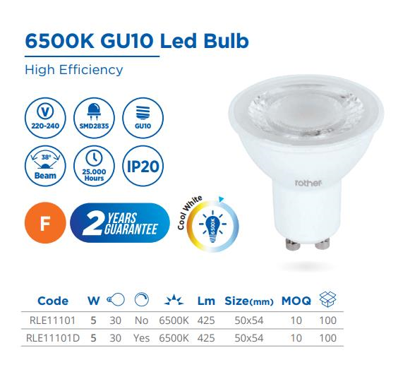 GU10 LED SPOTLIGHT, 5W, 220-240V