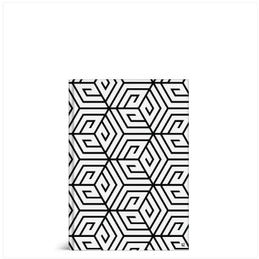 Geo A5 Hardback Notebook School Assorted Designs