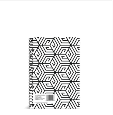 Geo A5 Spiral Notebook School Assorted Designs