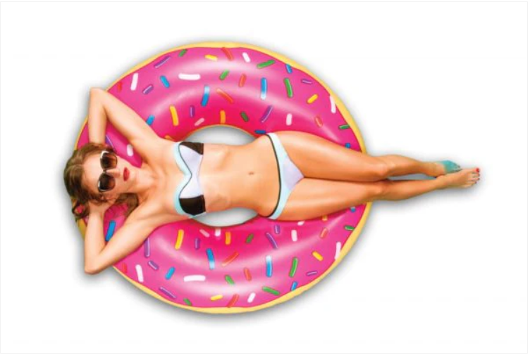 Giant Inflatable Donut Swim Ring 118cm Diameter