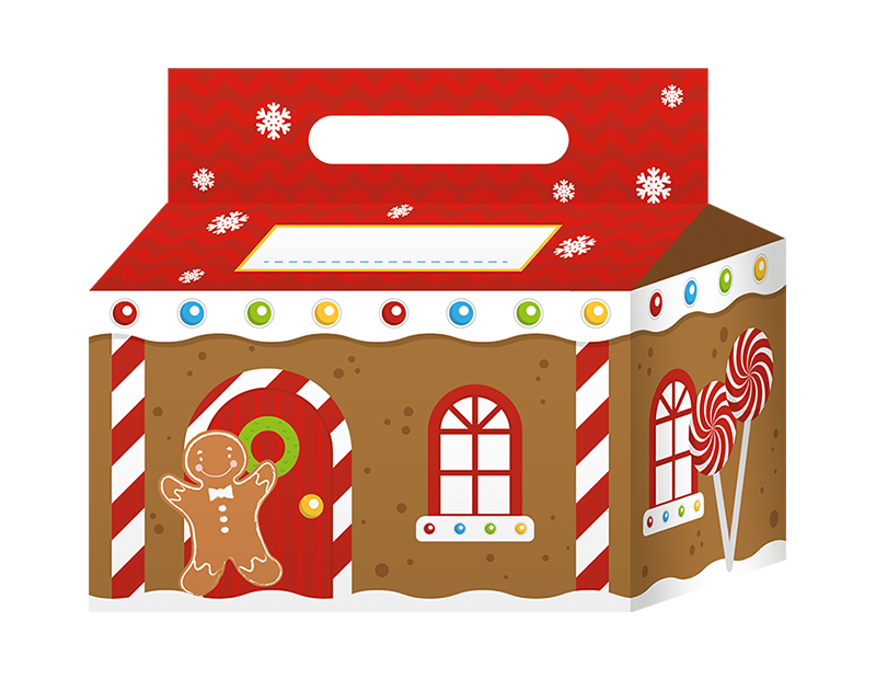 Gingerbread House Treat Boxes 3pk