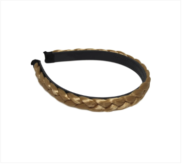 Girls Fancy Stylish Hair Head Band Braided Faux Hair 15cm Assorted Colours