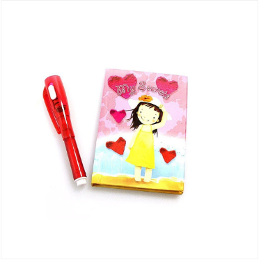 Girls My Secrets Notebook & Pen With Invisible Ink