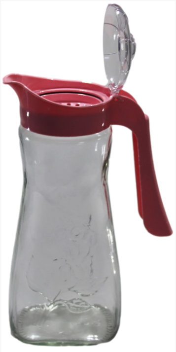 Glass Juice Water Jug in Box 1500cc Plastic Handle
