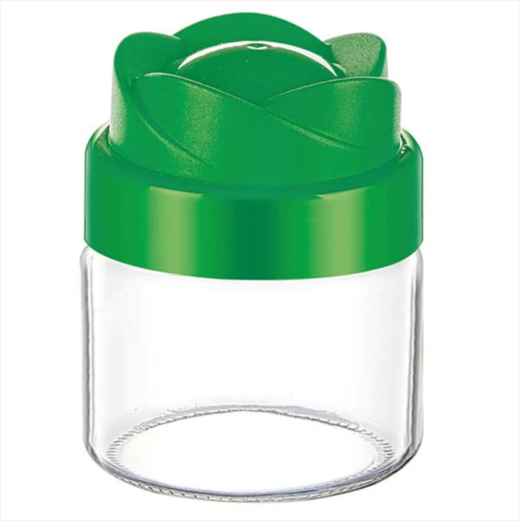 Glass Tulip Storage Jar 300 cc Assorted Colours