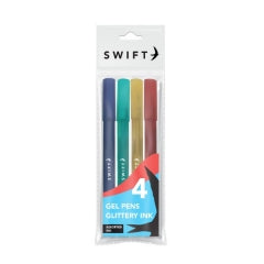 Glitter Gel Pens, 4pk Assorted