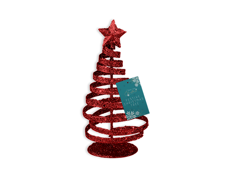 Glitter Xmas Tree Decoration 15cm