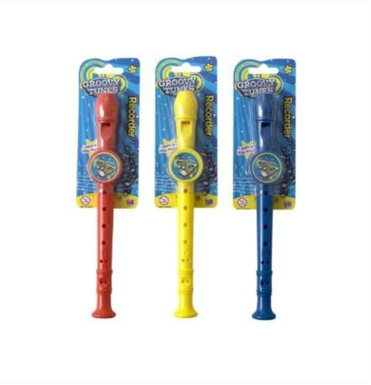 Groovy Tunes Recorder Fun Children Party Assorted Colour