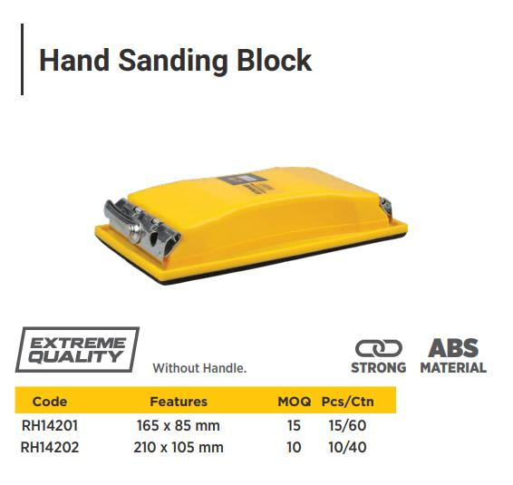 HAND SANDING BLOCK 165MM*85MM