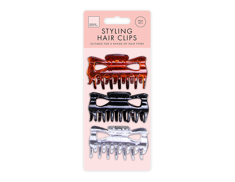 Hair Claw Clips - 3 Pack