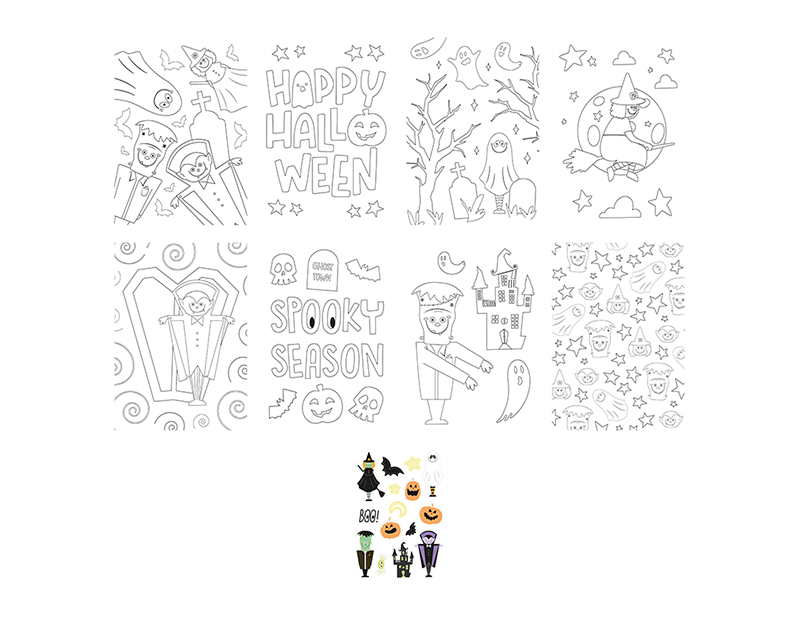 Halloween Colouring Set