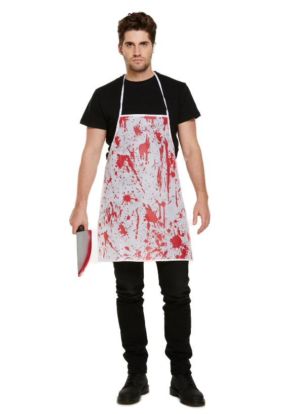 Halloween Festive Bloody Apron Blood Shots Adult Dress Up Apron