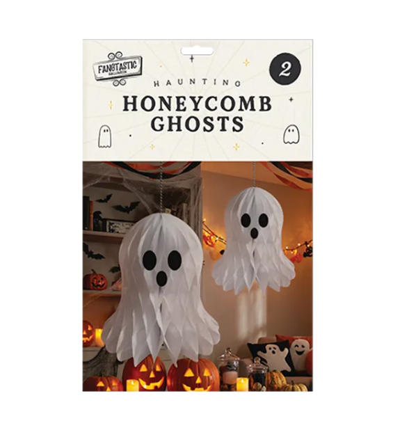 Halloween Honeycomb Ghosts 2pk