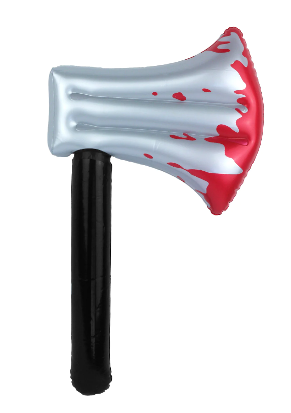 Halloween Inflatable Bloody Axe Fancy Dress Up Accessory 40cm