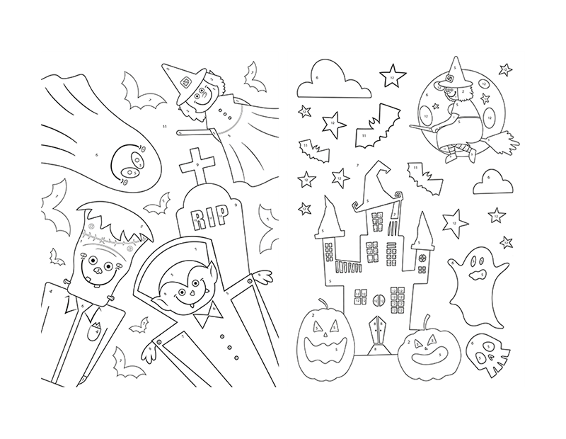 Halloween Paint by Numbers 2pk