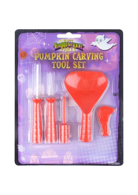 Halloween Plastic Pumpkin Carving Tool Set Pack of 5