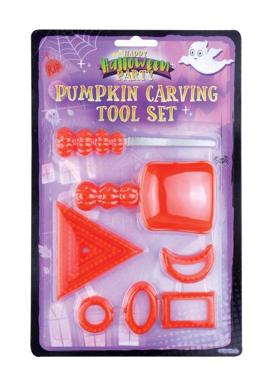Halloween Plastic Pumpkin Carving Tool Set Pack of 9