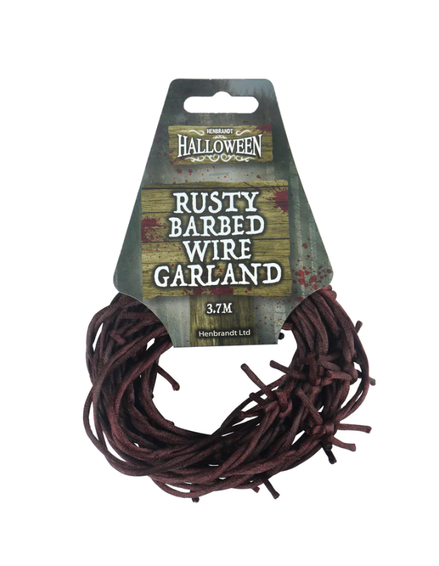 Halloween Rusty Barbed Wire Garland (3.7m)