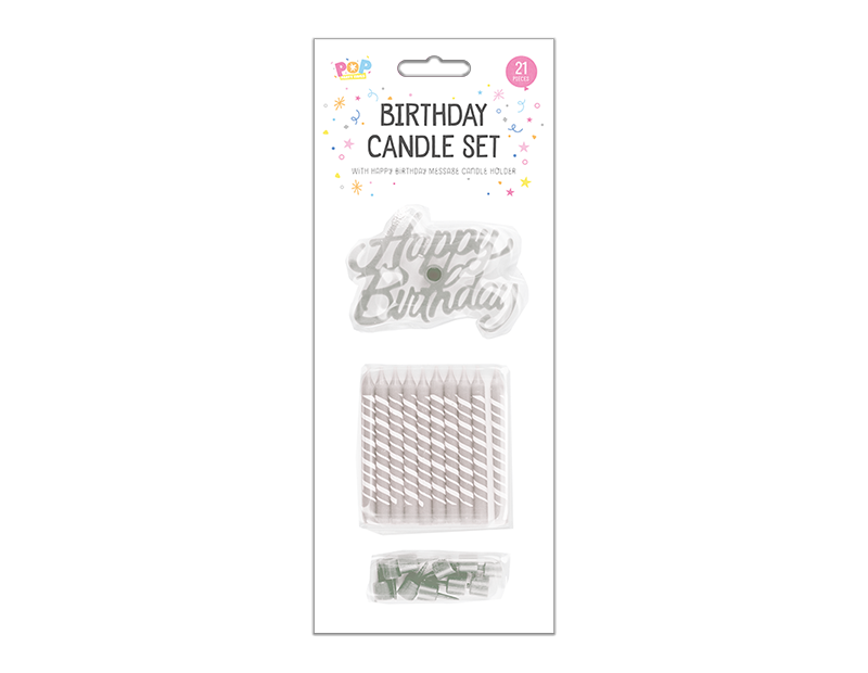 Happy Birthday Candle Set - 21 Piece
