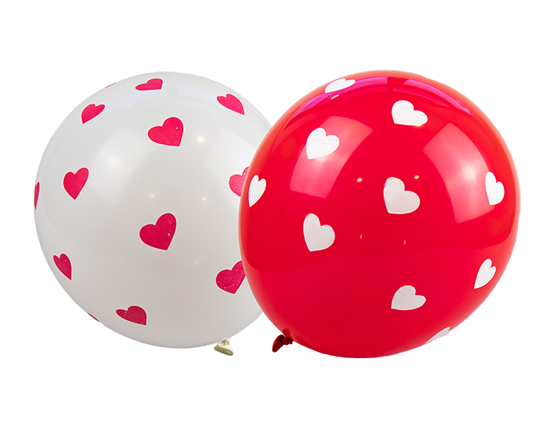 Heart Printed Balloons 10pk