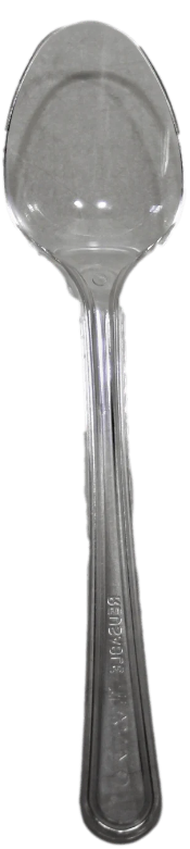 Heavy Duty Plastic Clear Disposable Party BBQ Spoons Clear Spoons 40 Pack