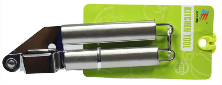 Heavy Duty Stainless Steel Garlic Squeezer Press Crusher Food Prep