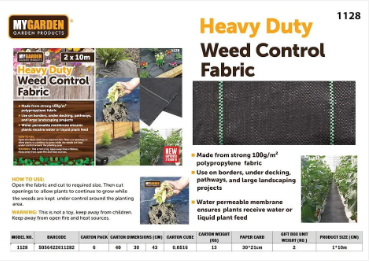 Heavy Duty Weed Control Fabric 2 x 10m Garden