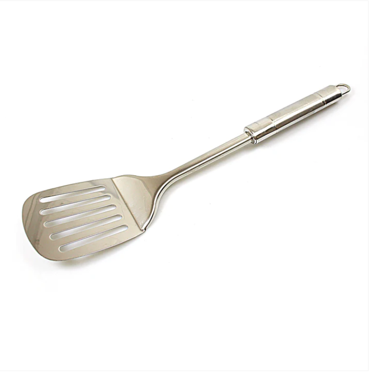 Home Kitchen Stainless Steel Slotted Turner Cooking Utensil 34cm