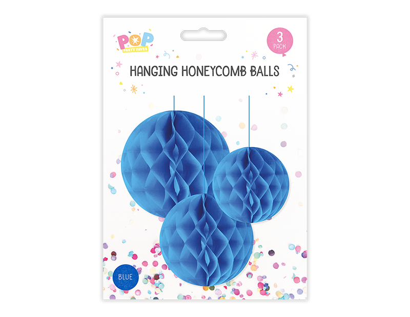 Honeycomb Hanging Decoration 3pk