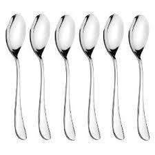 Household Dining Stainless Steel Kitchen Teaspoons 6 Pack