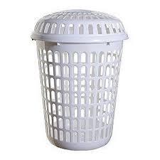 Household Use Laundry Basket Clothes Basket Plastic Rattan Style 60 Litre